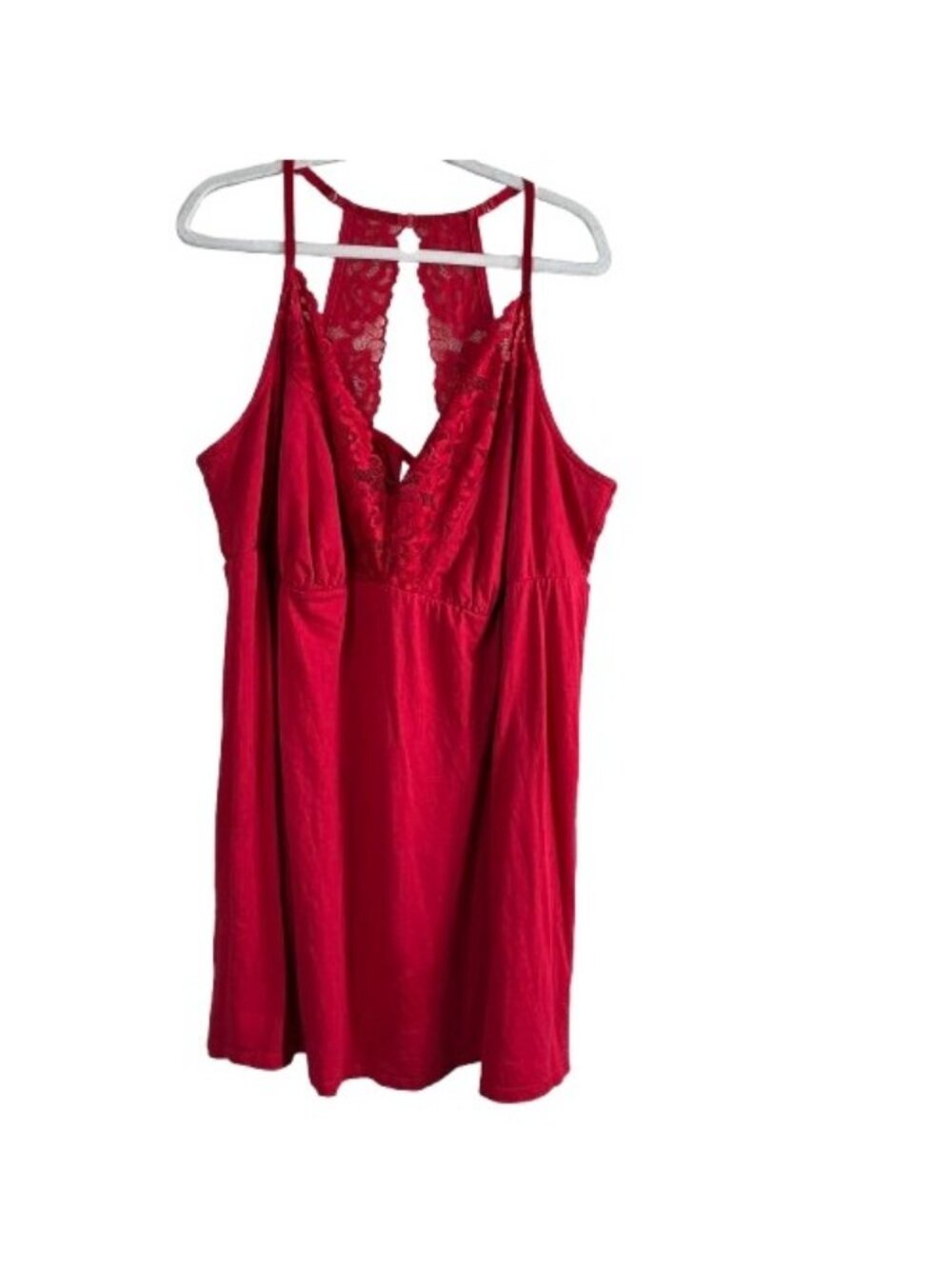Sleep by Cacique Red Lacy Babydoll NIghtgown Sz 26/28 (4X)
